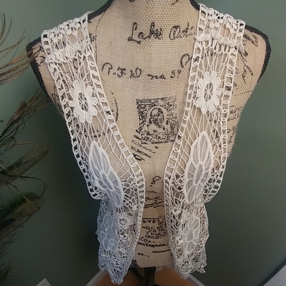 L.A.Hearts boho breezy crochet duster cardigan - Picture 4 of 8